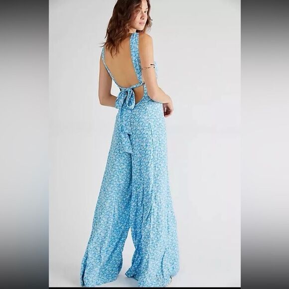 NEW Free People Arlo Wide Leg Jumpsuit - Picture 2 of 3